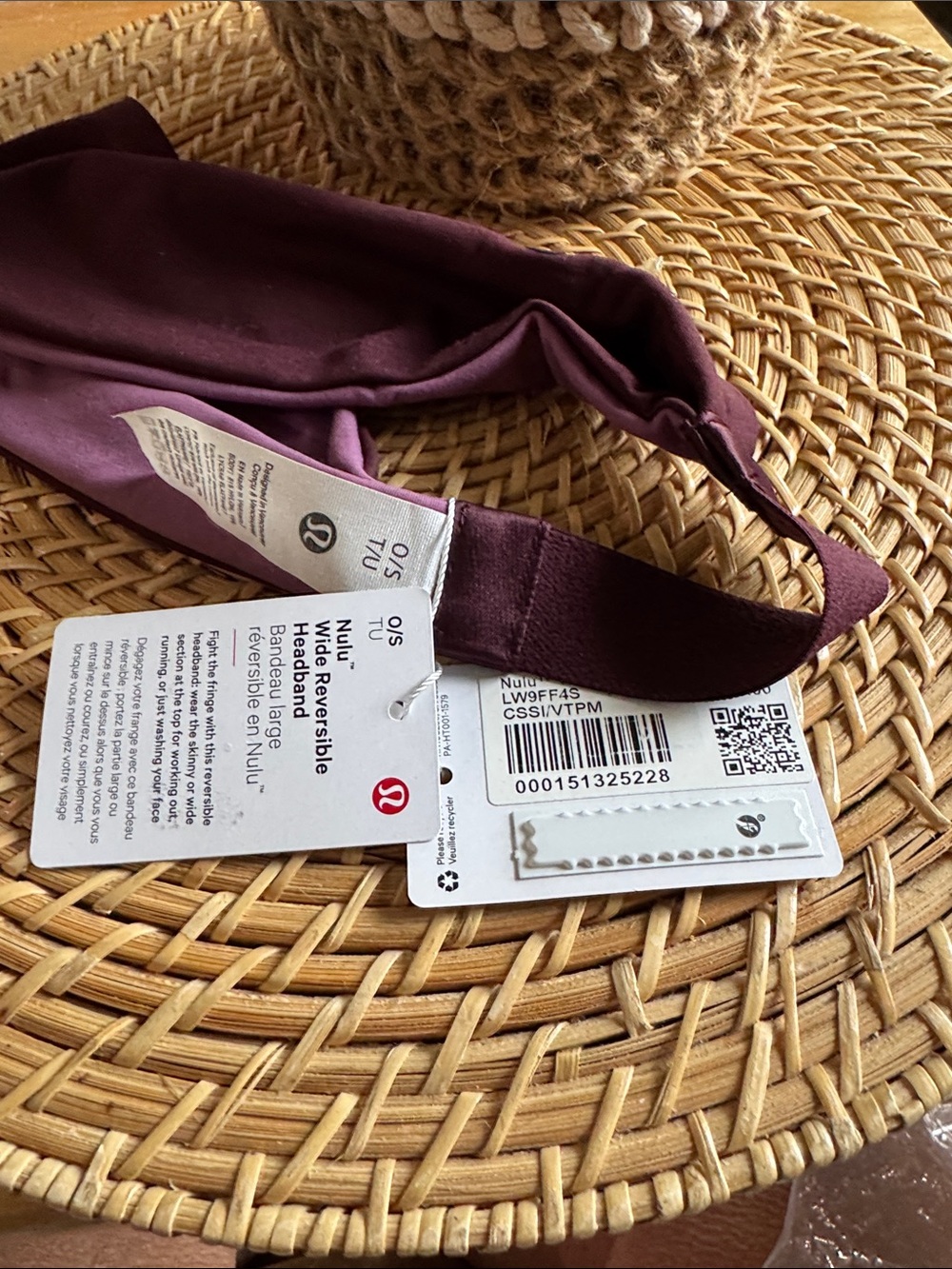 LULULEMON FRINGE FIGHTER REVERSIBLE HEADBAND NWT - Picture 4 of 8